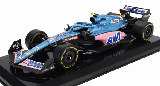 Alpineアルピーヌ F1 A522 2022 Team Alpine BWT No.31 Esteban Ocon ブルー ピンク / EDICOLA 1/24 ミニカー