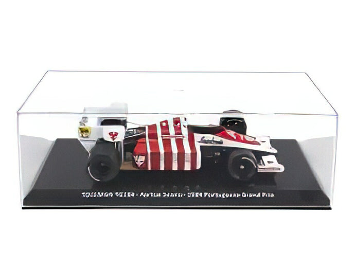 TOLEMAN - F1  TG184 HART TURBO N 19 3rd PORTUGAL GP 1984 AYRTON SENNA BLUE WHITE RED/EDICOLA 1/24ミニカー