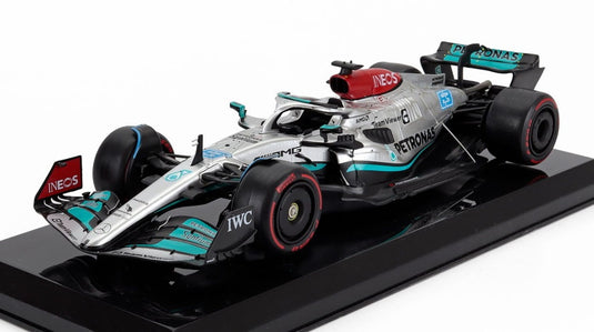 MercedesGPメルセデスGP F1 W13E ジョージ ラッセル 2022 シルバー グリーン ブリスターボックス LEGGENDARIE-AUTO-DA-CORSA-LE-GRANDI-FORMULA1-COLLECTION-CENTAURIA