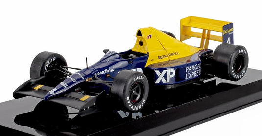 TYRRELLティレル F1 FORD 018 N 4 1989 ジャンアレジ ブルーイエロー LEGGENDARIE-AUTO-DA-CORSA-LE-GRANDI-FORMULA1-COLLECTION-CENTAURIA / EDICOLA 1/24