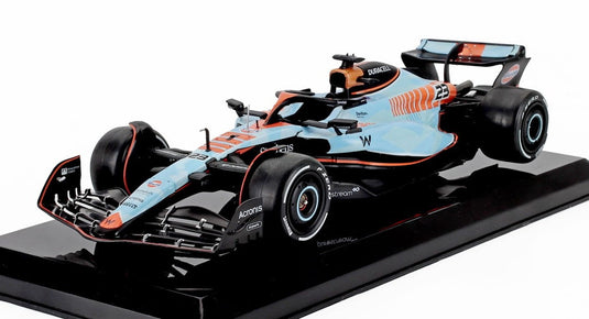 WILLIAMSウィリアムズ F1 FW45 チームウィリアムズ ガルフ N 23 シンガポールGP 2023 アルボン ライトブルー LEGGENDARIE-AUTO-DA-CORSA-LE-GRANDI-FORMULA1-COLLECTION-CEN