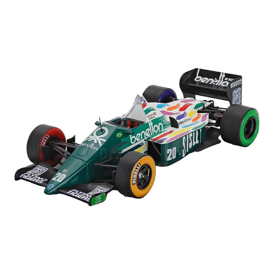 Benettonベネトン F1 BMW B186 1986 Benetton No.20 Gerhard Berger グリーン ホワイト / EDICOLA 1/24 ミニカー