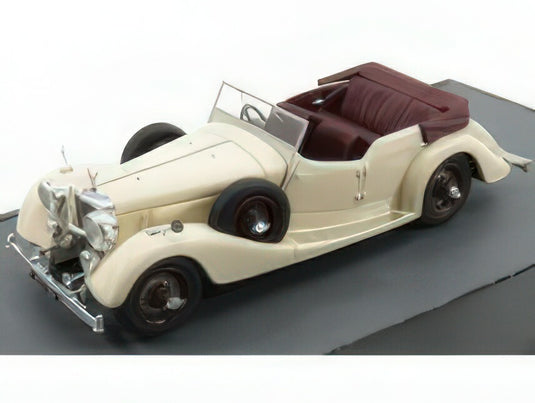 ALVIS  4.3litre CROSS & ELLIS TOURER SPIDER 1938  WHITE BORDEAUX/MATRIX SCALE 1/43ミニカー