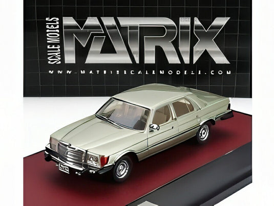 【予約】MERCEDES BENZ Sクラス 450SE W116 USAバージョン 1977 ライトグリーンメタリック/ Matrix 1/43 100台限定ミニカー