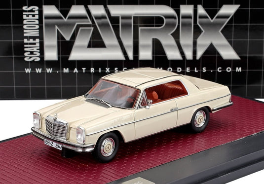 MERCEDES BENZ Sクラス 280C クーペ (W111) 1968 ホワイト / Matrix 1/43 ミニカー