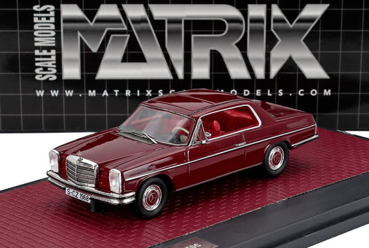 MERCEDES BENZ Sクラス 280C クーペ (W111) 1968 レッド / Matrix 1/43 ミニカー