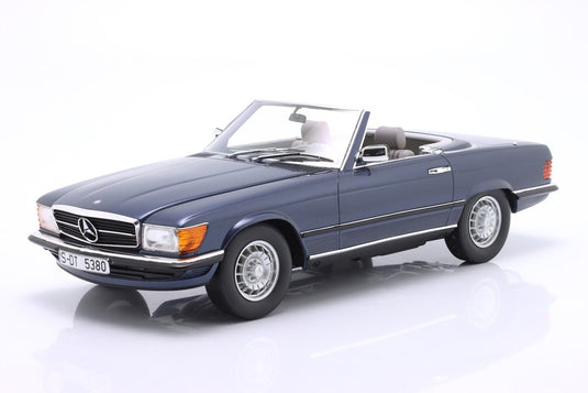 Mercedes Benzメルセデスベンツ 380SL コンバーチブル R107 1983 ブルーメタリック / Matrix 1/12 ミニカー