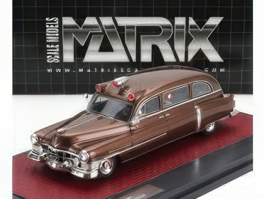 CADILLAC スーペリア 救急車 1951 ブラウンメタリック/ Matrix 1/43 100台限定ミニカー