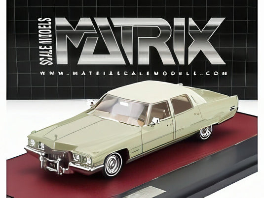 CADILLAC FLEETWOOD SIXTY BROUGHAM 1972 ツートン ベージュ/ Matrix 1/43 100台限定ミニカー
