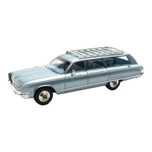 【予約】 Chryslerクライスラー Town & Country ステーションワゴン 1966 クリスタルブルー 限定品 / Matrix 1/43 ミニカー
