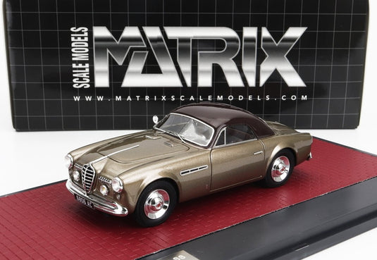 ALFA ROMEO 6C 2500 SS SUPERGIOIELLO GHIA COUPE 1950 ブラウン/ Matrix 1/43 ミニカー