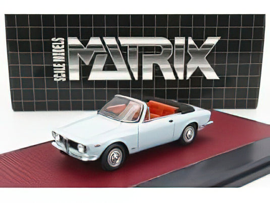 ALFA ROMEO - GIULIA GTC CABRIOLET OPEN 1964 - LIGHT BLUE /Matrix 1/43 ミニカー