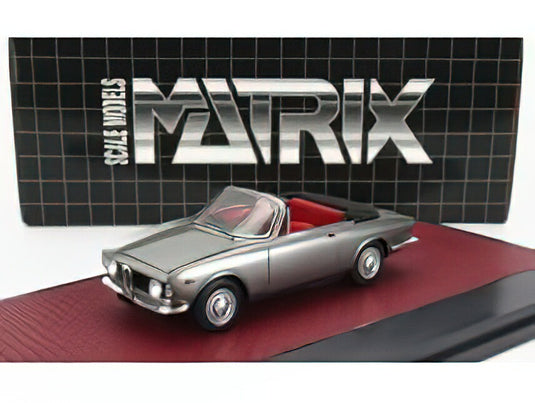 ALFA ROMEO - GIULIA GTC CABRIOLET OPEN 1964 - SILVER /Matrix 1/43 ミニカー