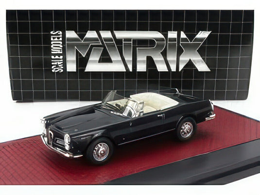 ALFA ROMEO 2600 SPIDER CABRIOLET OPEN 1962 DARK BLUE/MATRIX SCALE MODELS 1/43ミニカー
