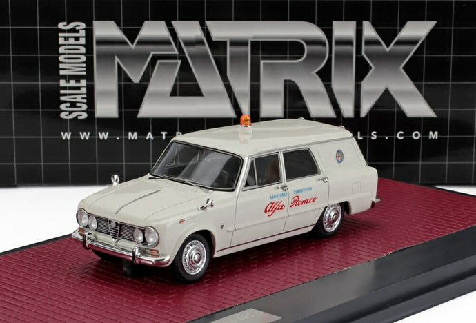 ALFA ROMEO ジュリア SW ステーションワゴン アシスタンス コンペティション 1967 ホワイト/ Matrix 1/43 100台限定ミニカー
