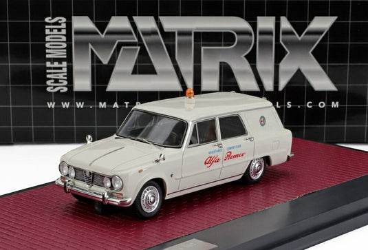 ALFA ROMEO ジュリア SW ステーションワゴン アシスタンス コンペティション 1967 ホワイト/ Matrix 1/43 100台限定ミニカー