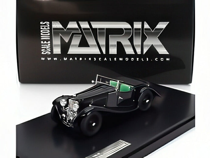 ASTON MARTIN 15/98 2-4シーター ロードスター オープン 1938 ブラック/ Matrix 1/43 ミニカー