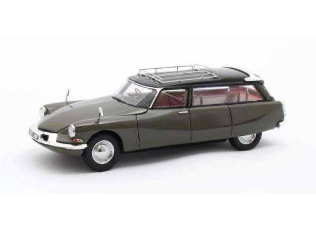 1962 Citroen ID19 Cortege Slough Factory Hearse, grey/Matrix 1/43ミニカー