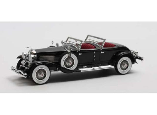 1930 デューセンバーグ SJ 2608 J-582 Torpedo Phaeton Walker La Grande ブラック/ Matrix  1/43 ミニカー