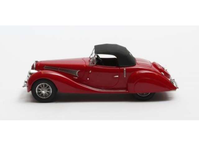 1939 Delahaye 135MS Grand Sports Roadster Figoni Falaschi Closed, red/Matrix 1/43ミニカー