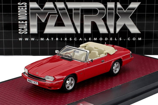 ジャガー XJS 4.0 セレブレーション カブリオレ オープン 1995 レッド 100台限定/ Matrix 1/43 ミニカー