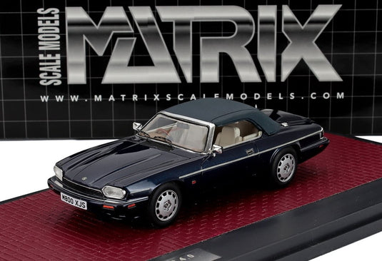 JAGUAR XJS 4.0 CELEBRATION カブリオレ オープン 1995 ブルー 100台限定/ Matrix 1/43 ミニカー