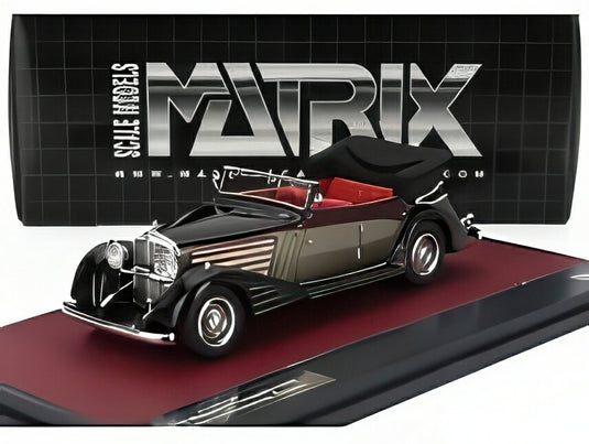 【予約】MAYBACH ZEPPELIN DS8 キャブリオレ 1934 ブルーグレー/ Matrix 1/43 ミニカー