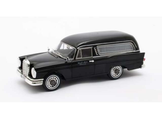 1966 Mercedes-Benz 220SE W111 ポールマン霊柩車 ブラック/Matrix 1/43ミニカー
