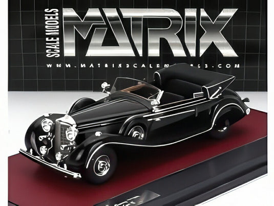 MERCEDES BENZ 770K (W150) カブリオレ オープン 1939 ブラック/ Matrix 1/43 ミニカー