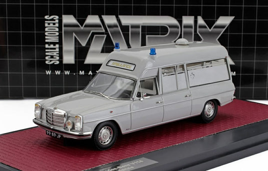 メルセデスベンツ V114 ステーションワゴン 救急車 1971 グレー 100台限定/ Matrix 1/43 ミニカー