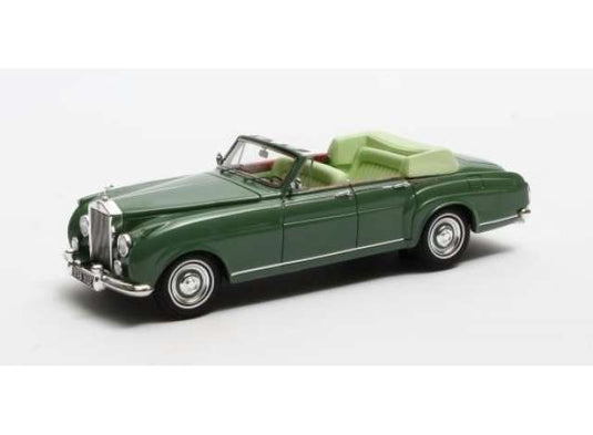 1962 Rolls-Royce Silver Cloud H.J. Mulliner 4-Door Cabriolet #LLCB15, green/Matrix 1/43ミニカー