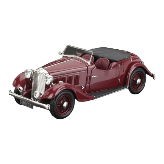 【予約】 ROVERローバー 12hp (P1) 1934 TOURERツアラー CABRIOLETカブリオレ OPENオープン BORDEAUXボルドー / Matrix 1/43 ミニカー