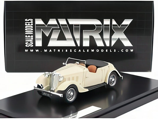ROVER 12hp P1 ツアラー カブリオレ オープン 1934 ホワイト/ Matrix 1/43 ミニカー
