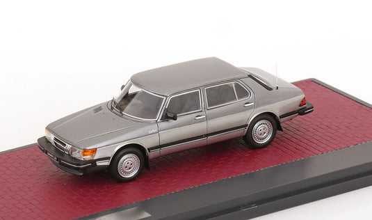 SAAB 900 CD ターボ 1986 グレーメタリック/ Matrix 1/43 ミニカー