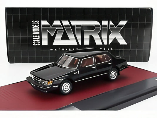 SAAB 900 CD ターボ 1986 ブラック/ Matrix 1/43 ミニカー