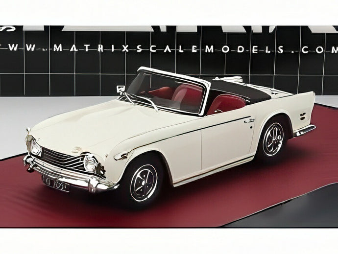 【予約】TRIUMPH TR5 カブリオレ オープン 1967 ホワイト/ Matrix 1/43 408台限定ミニカー