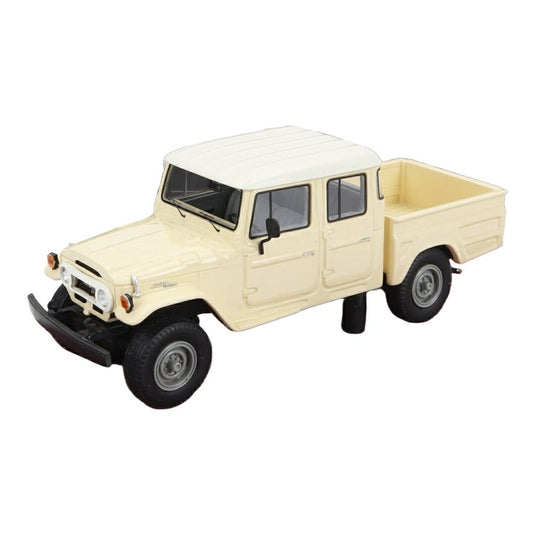 Toyotaトヨタ HJ45 ランドクルーザー クルーキャブ ピックアップ 1979 クリームホワイト 100台限定 / Matrix 1/43 ミニカー トラック模型