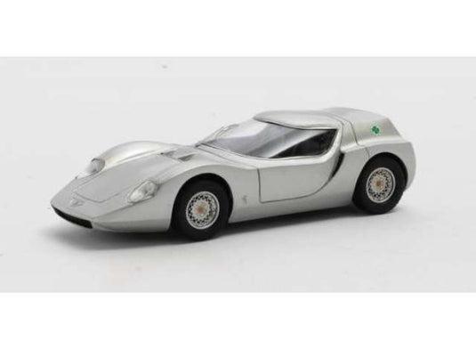 1966 Alfa Romeo Osi Scarabeo, silver/Matrix 1/43ミニカー