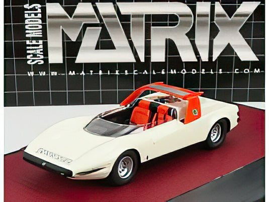 Alfa Romeo P33 Roadster 1968 ホワイト オレンジ/ Matrix 1/43 ミニカー