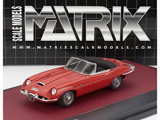 JAGUAR Eタイプ フルーア ロードスター オープン 1964 レッド/ Matrix 1/43 ミニカー