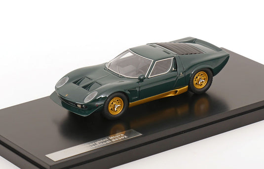 Lamborghiniランボルギーニ Miuraミウラ P400S Millechiodi 1969 ダークグリーンゴールド / Matrix 1/43 ミニカー