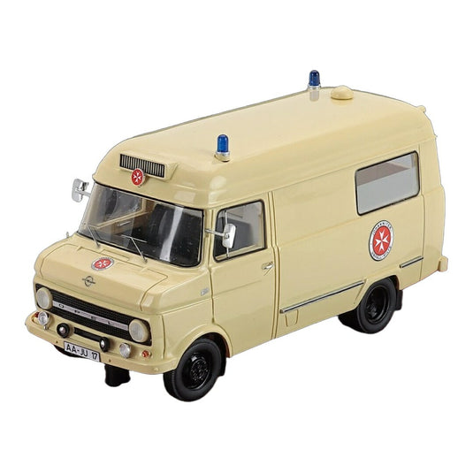 【予約】 OPELオペル BLITZブリッツ VANバン 1965 AMBULANCE救急車 JOHANITTERヨハニター AALENアーレン CREAMクリーム 100台限定 / Matrix 1/43 ミニカー