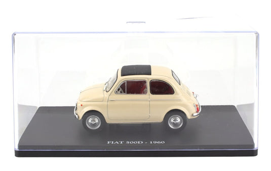 【予約】FIATフィアット 500D 1960 クリーム CENTAURIA-AUTO-VINTAGE-EUROPE-COLLECTION / EDICOLA 1/24 ミニカー