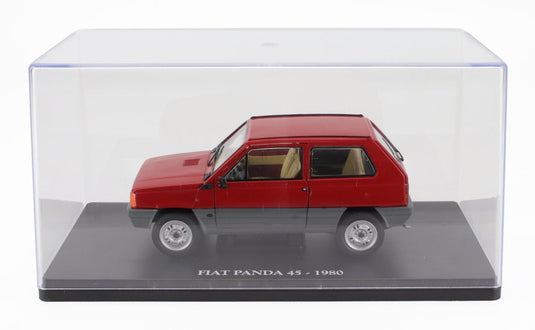 【予約】FIATフィアット PANDA 45 1980 レッドグレー CENTAURIA-AUTO-VINTAGE-EUROPE-COLLECTION / EDICOLA 1/24 ミニカー