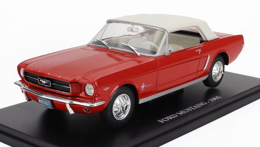 FORD USAフォードUSA マスタング 1965 レッドホワイト CENTAURIA-AUTO-VINTAGE-EUROPE-COLLECTION / EDICOLA 1/24 ミニカー