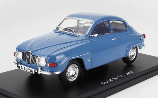 SAABサーブ 96 V4 1970 ブルー CENTAURIA-AUTO-VINTAGE-EUROPE-COLLECTION / EDICOLA 1/24 ミニカー