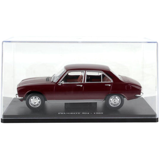 PEUGEOTプジョー 504 1969 ボルドー / EDICOLA 1/24 ミニカー