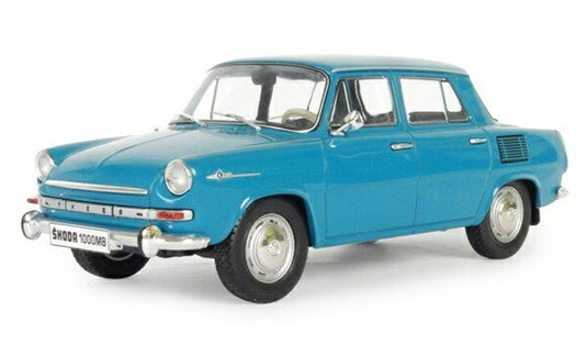 【予約】SKODAシュコダ 1000MB 1969 ライトブルー CENTAURIA-AUTO-VINTAGE-EUROPE-COLLECTION / EDICOLA 1/24 ミニカー