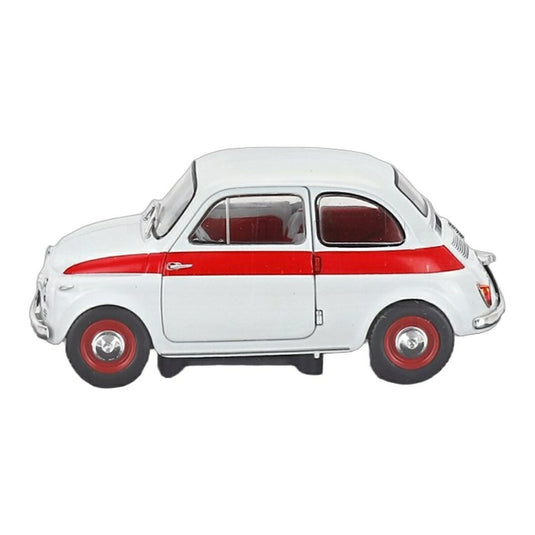 Fiatフィアット 500 Sport 1959 ホワイト/レッド ディスプレイケース付き / EDICOLA 1/24 ミニカー