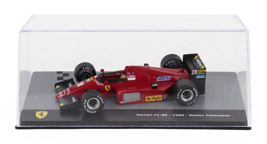 Ferrariフェラーリ F1 F1/86 1986 No.28 Seasonシーズン Stefan Johanssonステファン・ヨハンソン レッドブラック / EDICOLA 1/43 ミニカー